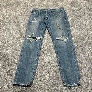 Abercrombie & Fitch Men’s‎ ripped skinny stretch jeans 31 x 30